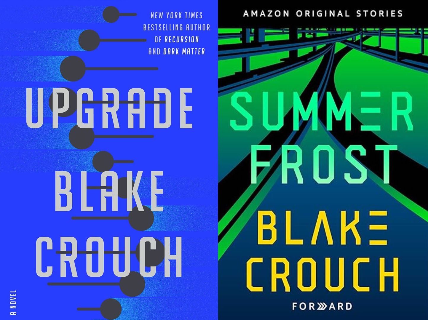 Covers of 'Summer Frost' (not yet translated in Taiwan) and 'Upgrade'.