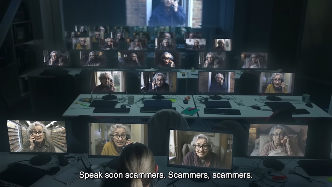 AI Grandma Anti-Scam Squad. (Source: O2)